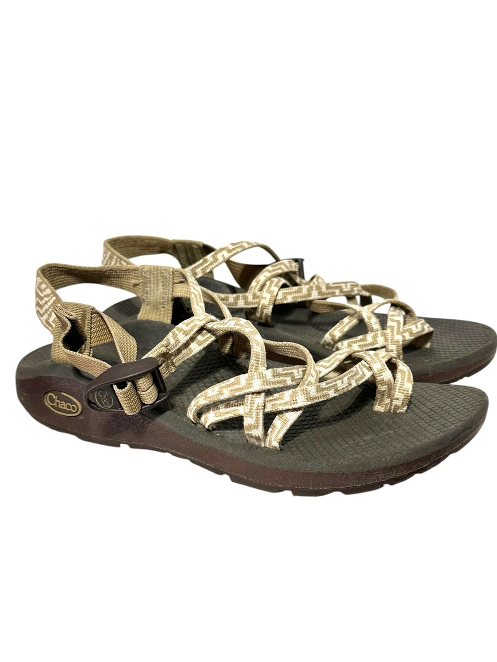 Chaco Women's Tan & Brown Strappy Sandals 9